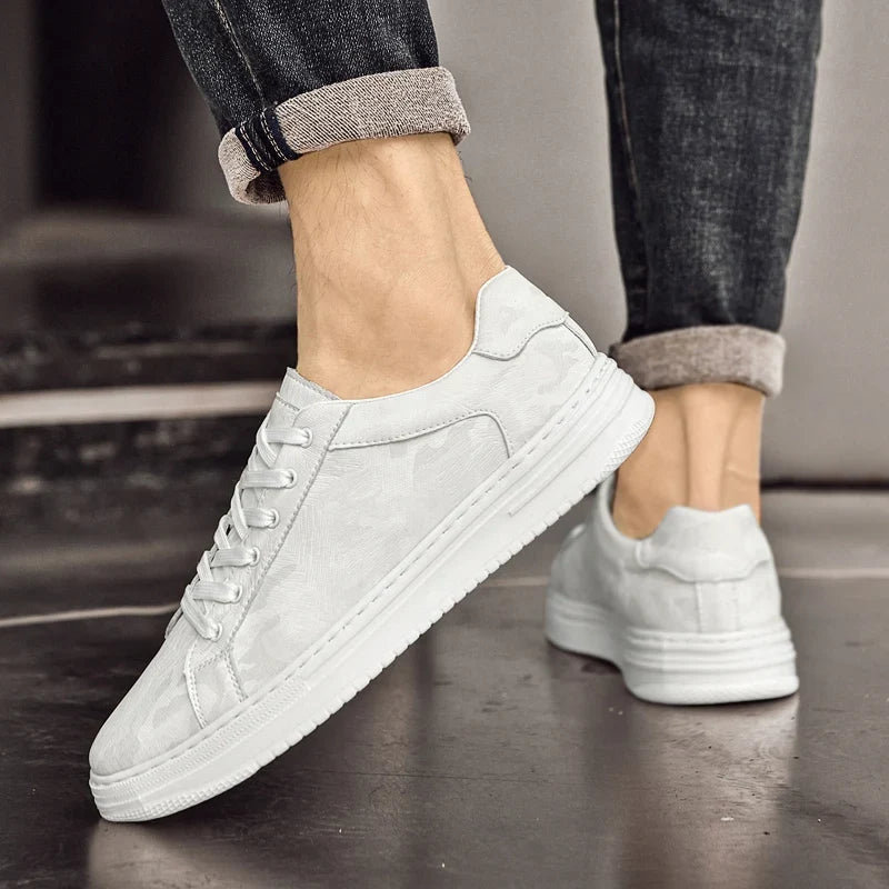 Eva | Dames Stijlvolle Leren Sneakers