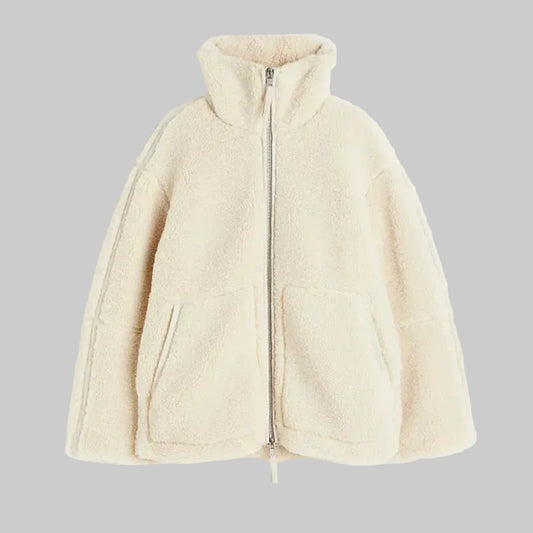 Ellery | Dames Winter Oversized Teddyjas met Rits