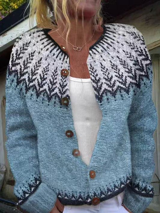 Lotte | Dames Vintage Gebreid Vest met Knopen