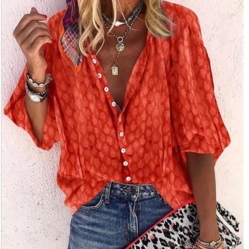 Pien | Dames Ademende Losse Pasvorm Zomerblouse