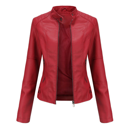 Marloes | Dames Stoere Stakraag Leren Bikerjack