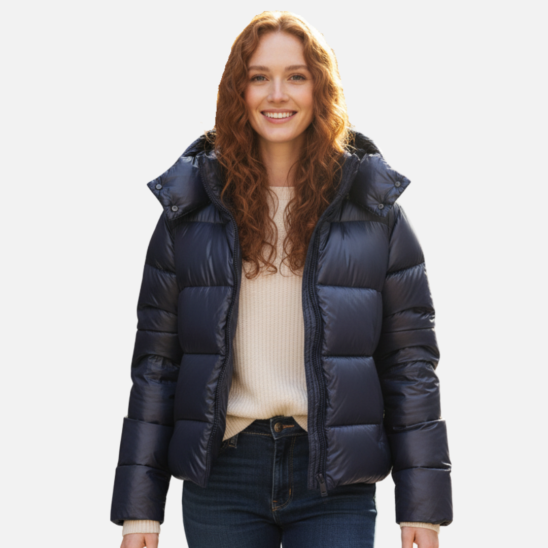 Karina | Dames Warme Gewatteerde Donsjas