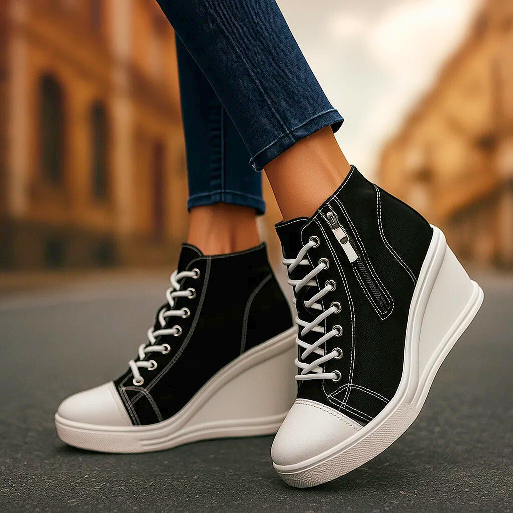 Astrid | Dames Platform Sneakers met Hak