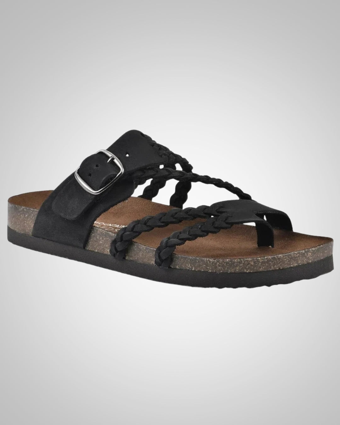 Mabel | Dames Gevlochten Kurken Voetbed Sandalen