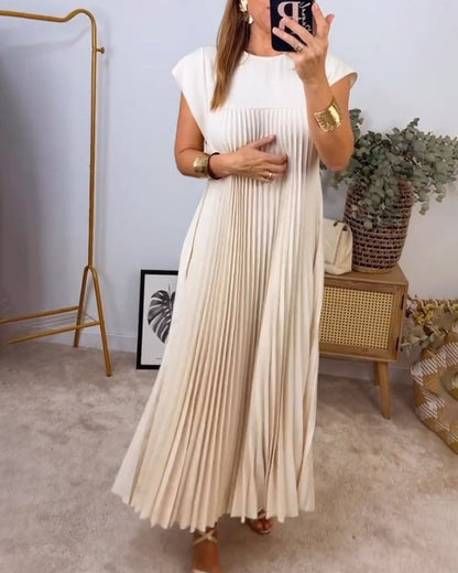 Nienke | Dames Geplooide Maxi Jurk