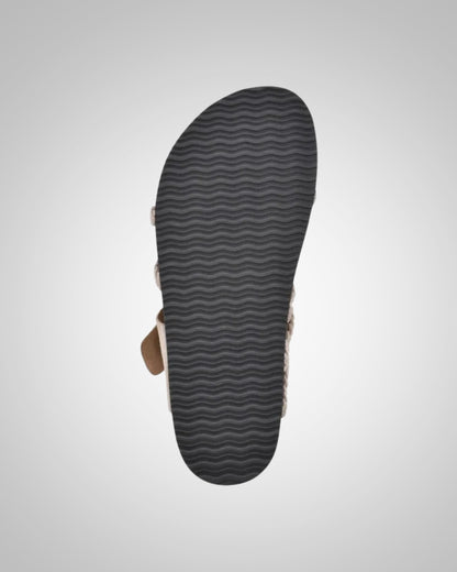 Mabel | Dames Gevlochten Kurken Voetbed Sandalen