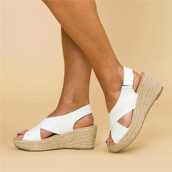 Angelina | Dames Zomerse Casual Espadrille Sleehakken