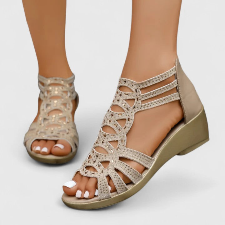 Aviana | Dames Comfortabele Platte Sandalen
