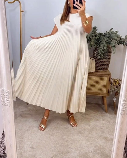 Nienke | Dames Geplooide Maxi Jurk