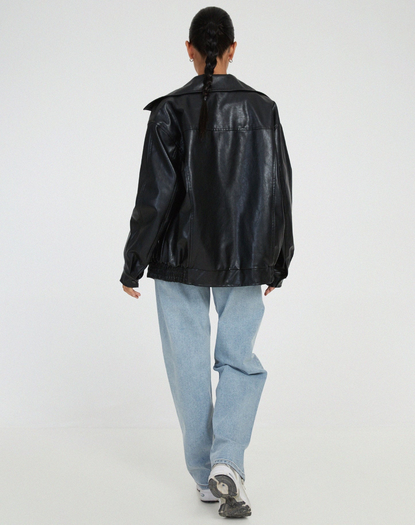 Vera | Dames Vintage Oversized Leren Jas