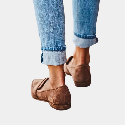 Kennedy | Dames Suède Spitse Loafers