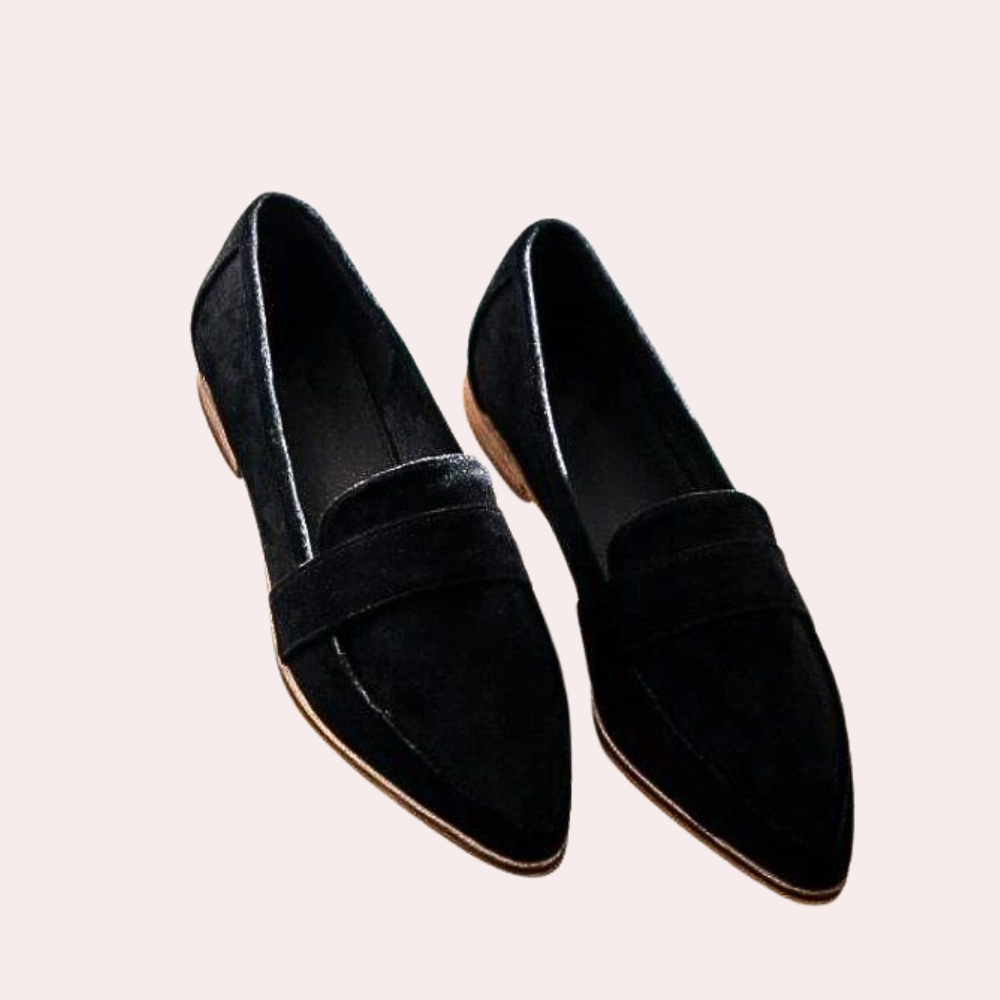 Kennedy | Dames Suède Spitse Loafers