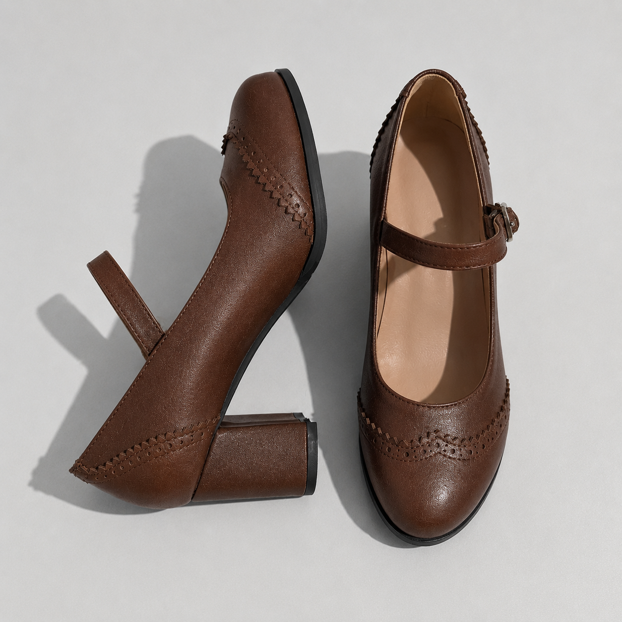 Sienna | Dames Mary Jane Blokhak Schoenen