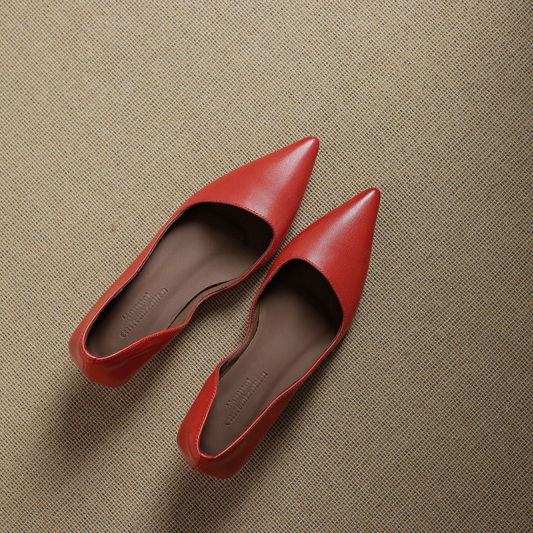Renske | Dames Klassieke Zwarte Leren Pumps