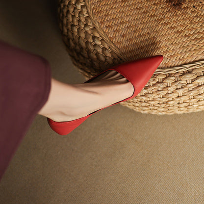 Renske | Dames Klassieke Zwarte Leren Pumps