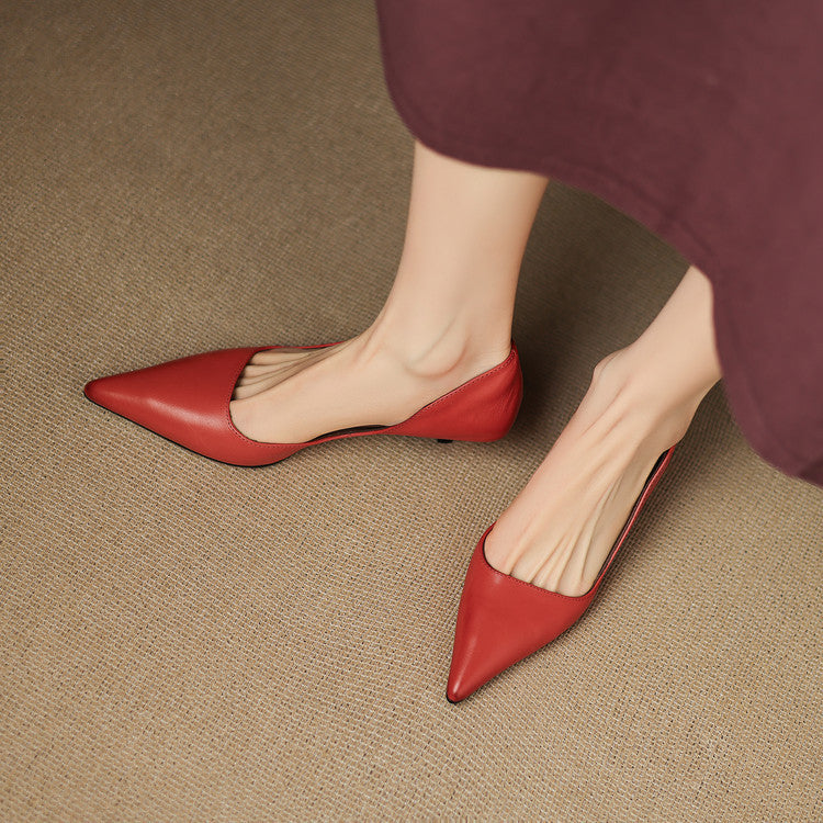 Renske | Dames Klassieke Zwarte Leren Pumps