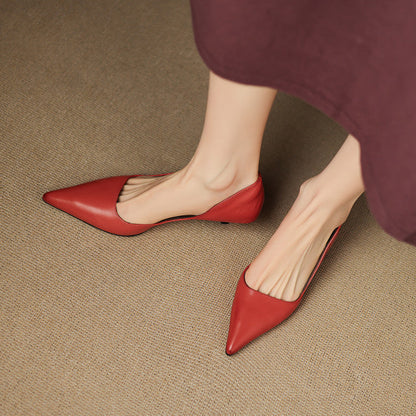 Renske | Dames Klassieke Zwarte Leren Pumps