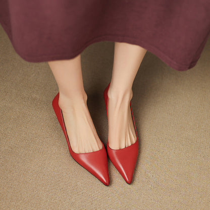 Renske | Dames Klassieke Zwarte Leren Pumps