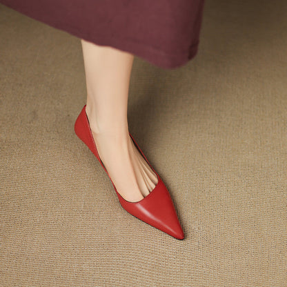 Renske | Dames Klassieke Zwarte Leren Pumps