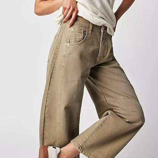 Ilaria | Dames Hoge Taille Wijde Jeans