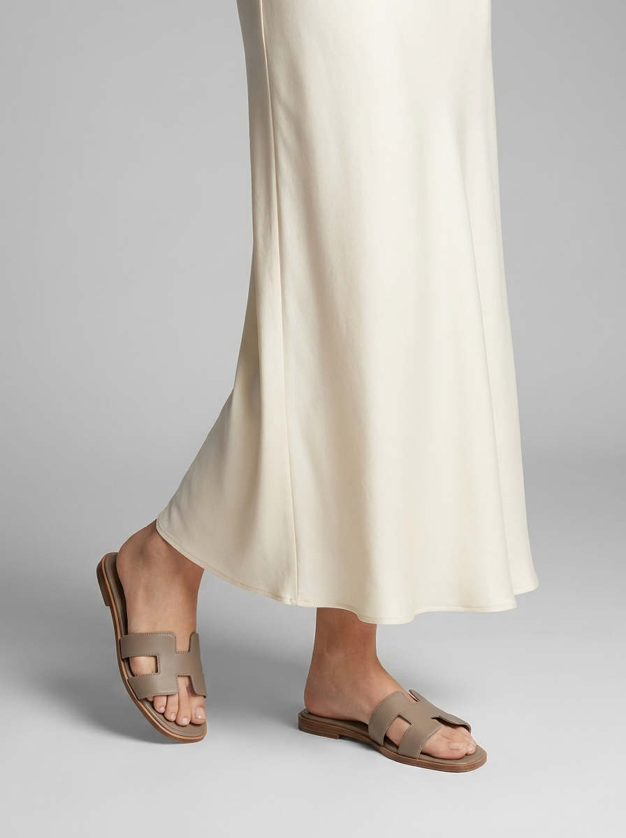 Freya | Dames Leren Comfortabele Huispantoffels