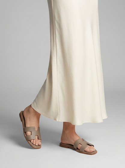 Freya | Dames Leren Comfortabele Huispantoffels