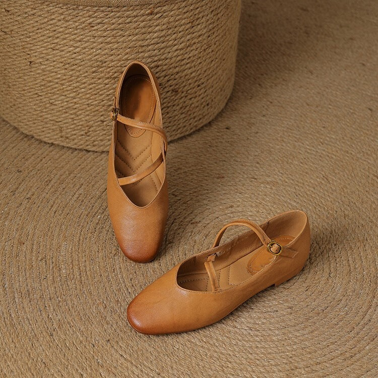 Esmee | Dames Casual Leren Platte Schoenen
