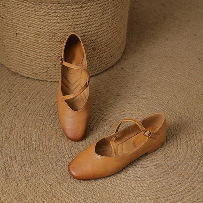 Esmee | Dames Casual Leren Platte Schoenen
