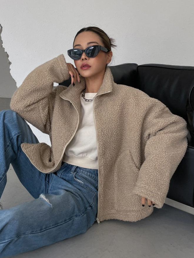 Ellery | Dames Winter Oversized Teddyjas met Rits