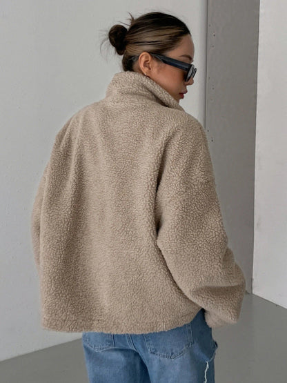 Ellery | Dames Winter Oversized Teddyjas met Rits