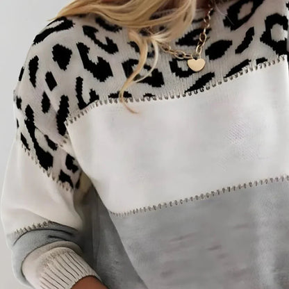 Bente | Dames Casual Luipaardprint Trui