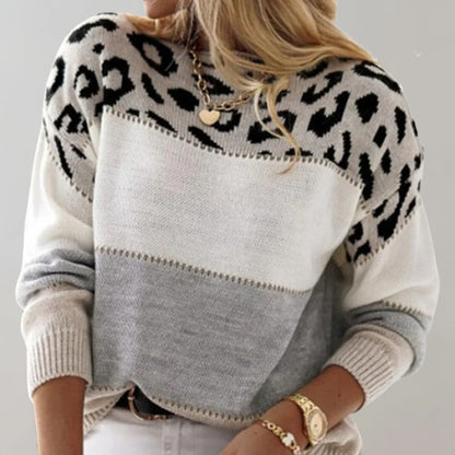 Bente | Dames Casual Luipaardprint Trui