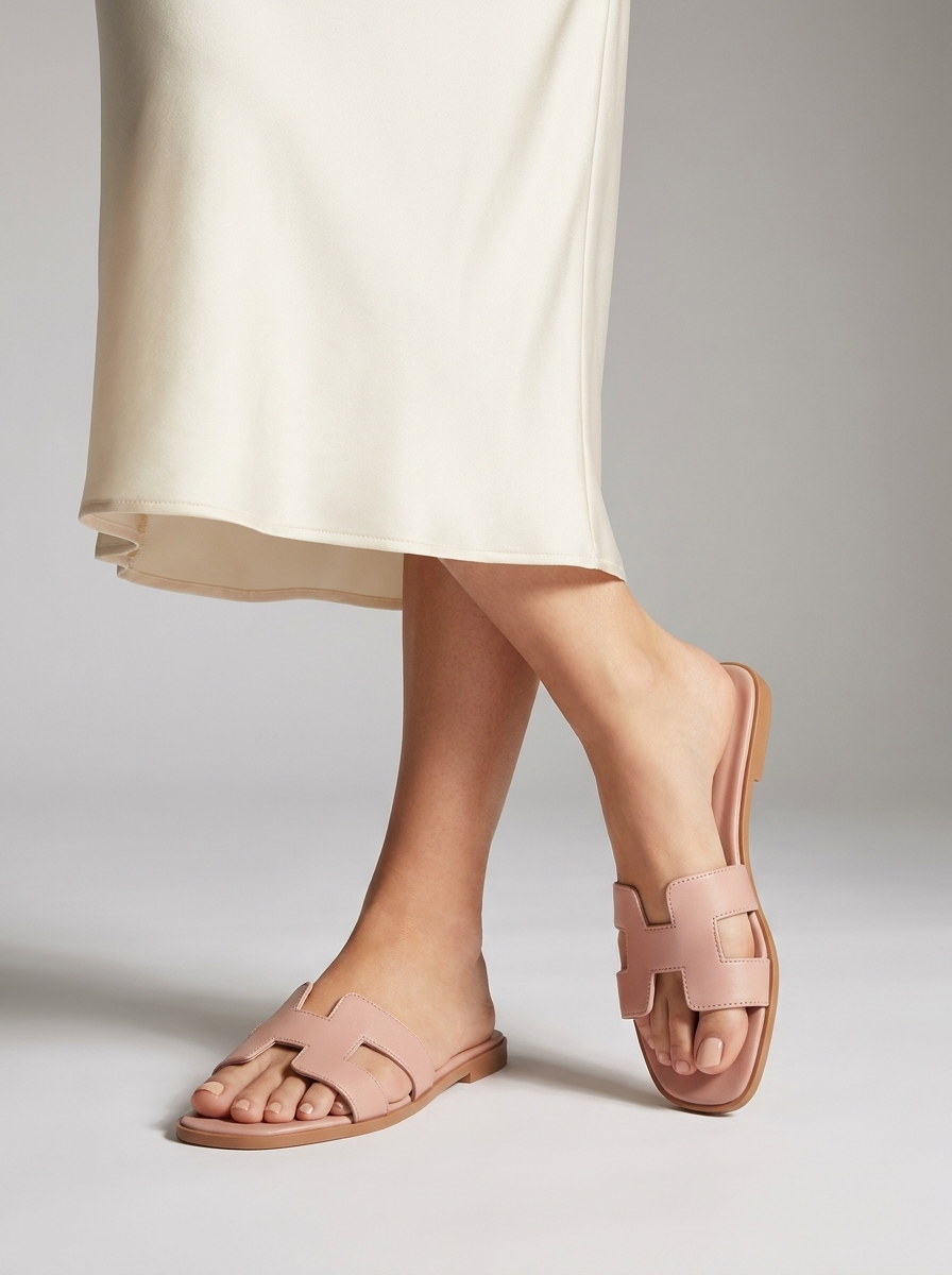 Freya | Dames Leren Comfortabele Huispantoffels