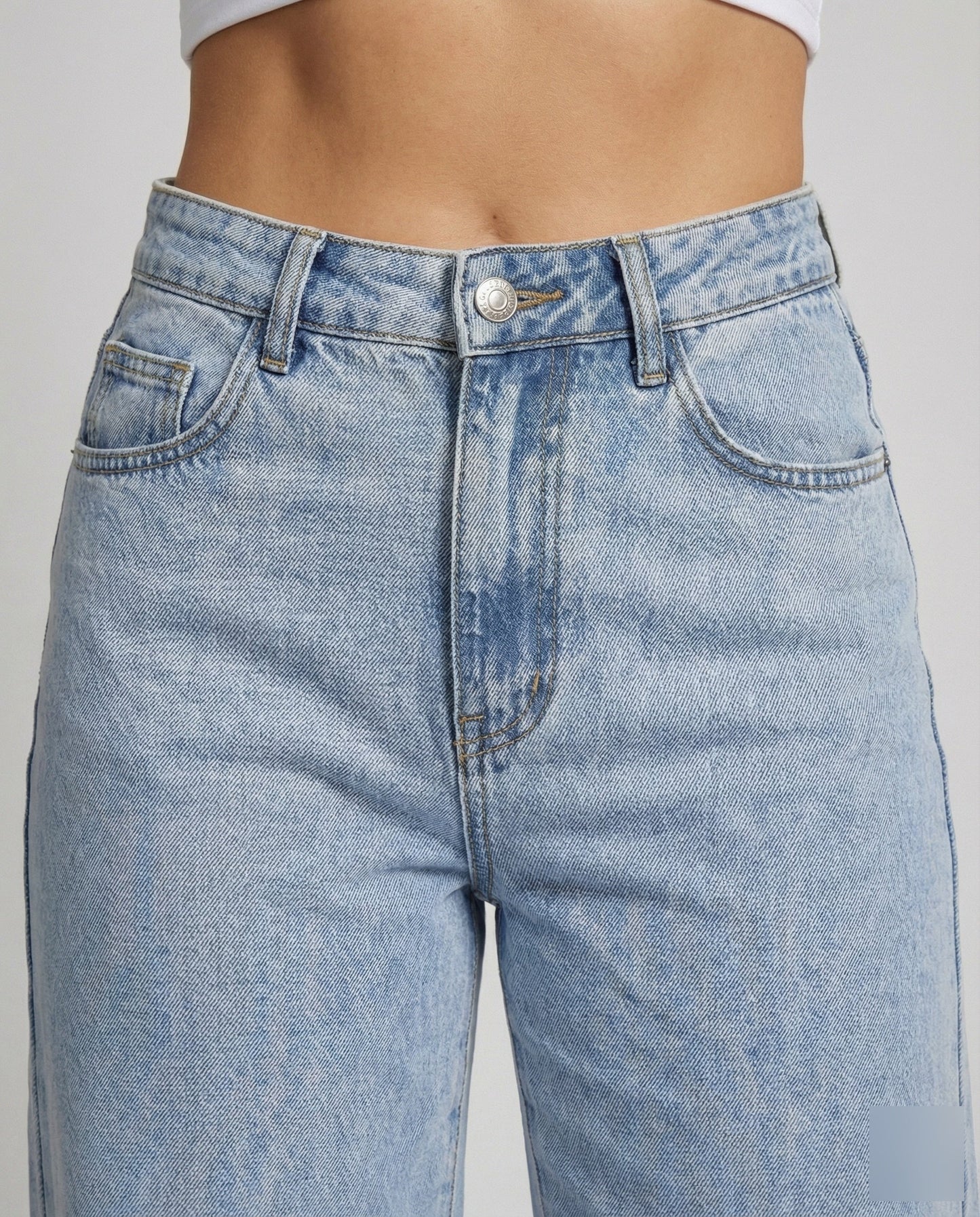 Marit | Dames Vintage Wijde Hoge Taille Jeans