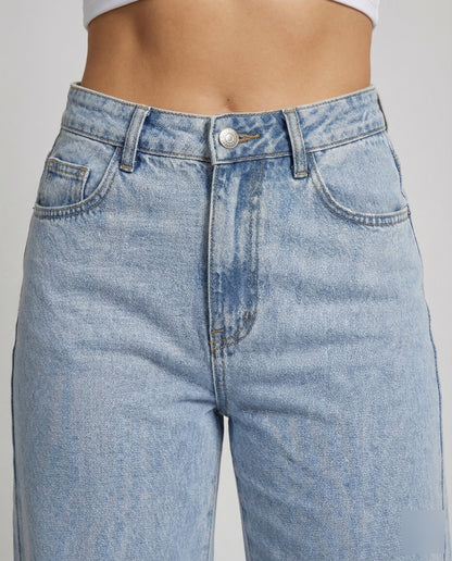 Marit | Dames Vintage Wijde Hoge Taille Jeans