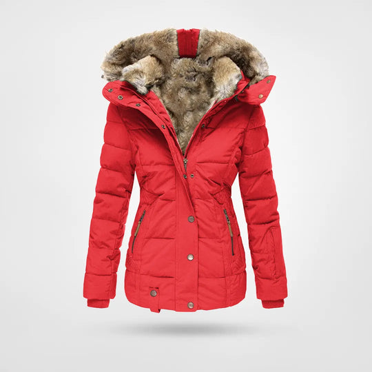 Eulalia | Dames Warme Lange Winterjas met Faux Fur