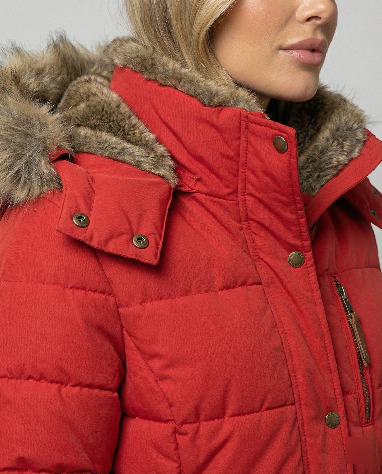 Eulalia | Dames Warme Lange Winterjas met Faux Fur