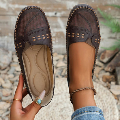 Veerle | Dames Lichtgewicht Handgestikte Loafers