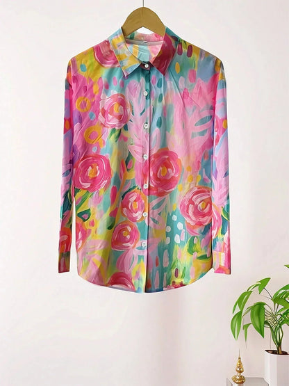 Romy | Dames Casual Bedrukte Zomerblouse