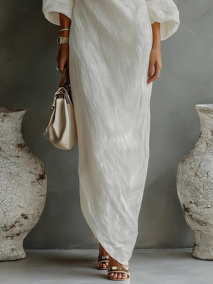Fenna | Dames Asymmetrische Losse One-Shoulder Jurk