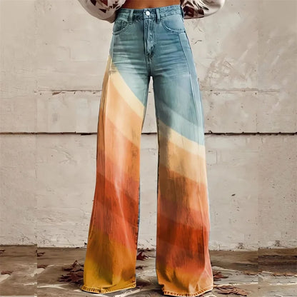 Zoya | Dames Hoge Taille Flared Jeans