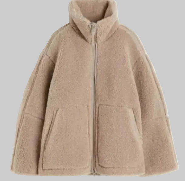 Ellery | Dames Winter Oversized Teddyjas met Rits