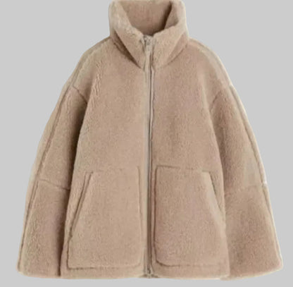 Ellery | Dames Winter Oversized Teddyjas met Rits