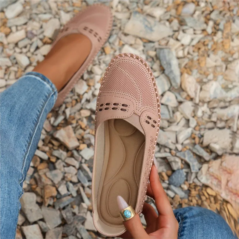 Veerle | Dames Lichtgewicht Handgestikte Loafers