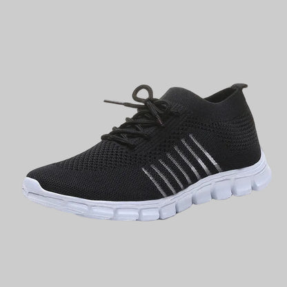 Demelza | Dames Orthopedische Grijze Wandelsneakers