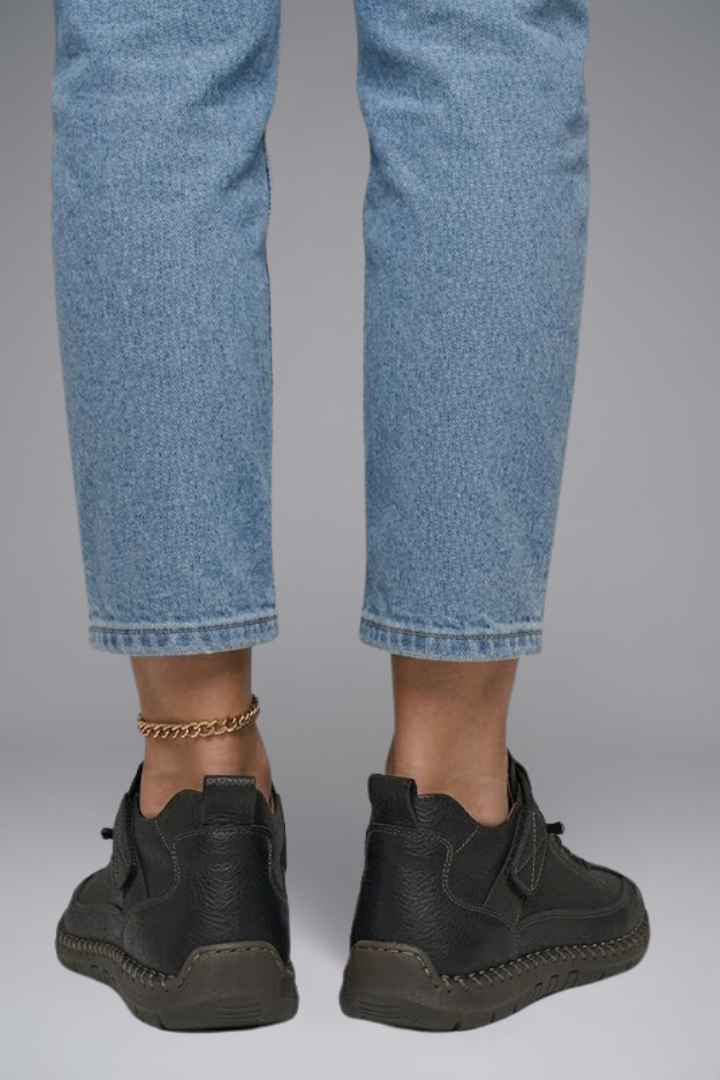 Elodie | Dames Leren Flexibele Lage Trainers