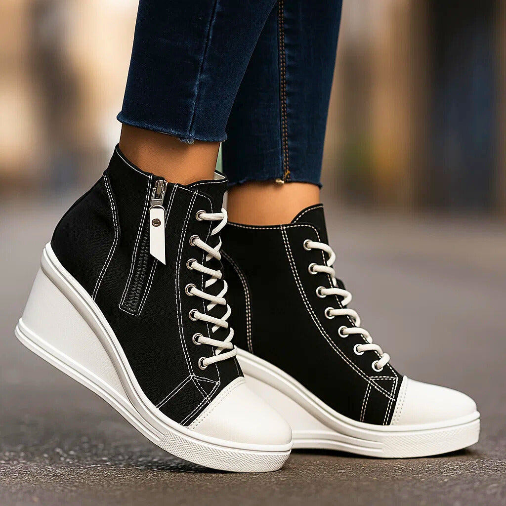 Astrid | Dames Platform Sneakers met Hak