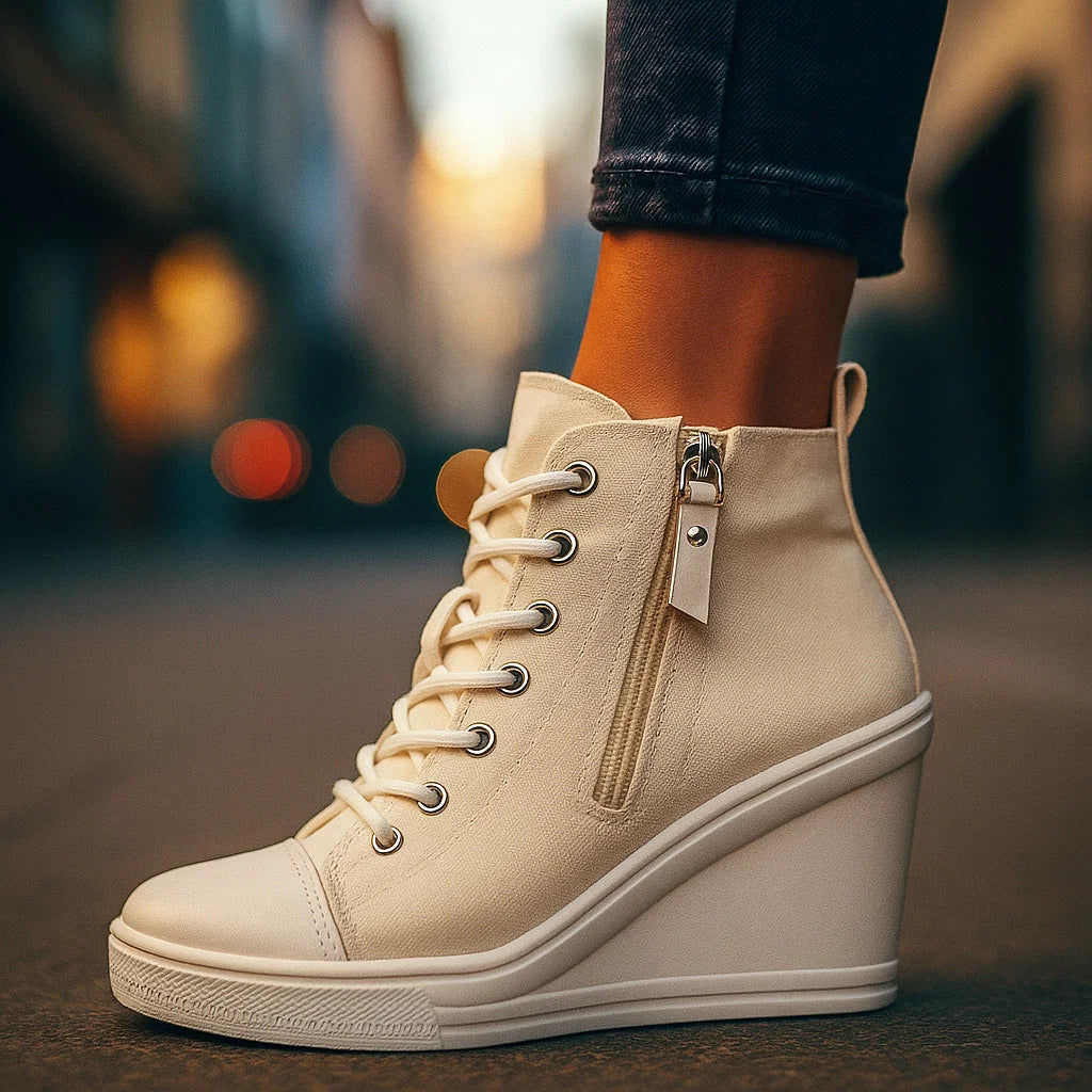 Astrid | Dames Platform Sneakers met Hak