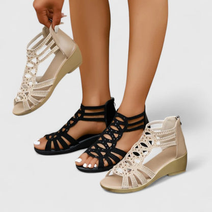 Aviana | Dames Comfortabele Platte Sandalen