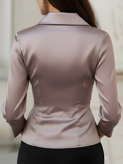 Lisa | Dames Regular Fit V-hals Blouse